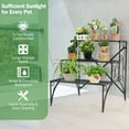 thumbnail image 4 of Costway 3 Tier Stair Style Metal Plant Stand Garden Shelf Flower Pot Display Rack, 4 of 10