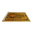 thumbnail image 2 of Ahgly Company Machine Washable Indoor Round Persian Yellow Traditional Area Rugs, 3' Round, 2 of 4