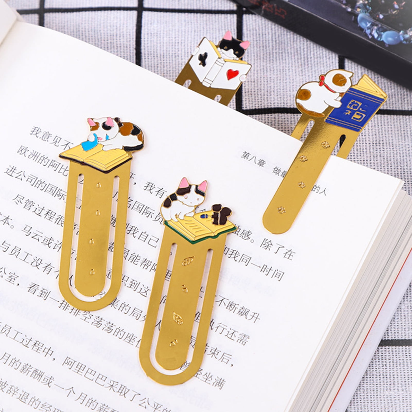 harmtty Reading Bookmark Eyecatching Multipurpose Long Lasting Stoving Varnish Smooth Surface