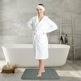 3 Piece Memory Foam Bath Mat Set with UShaped Toilet Mat Bathroom Rugs