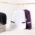 thumbnail image 3 of Heavyweight cotton patchwork sleeve crew neck sweatshirt for men and women, casual pullover sweatshirt for spring and autumn., 3 of 4