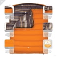 thumbnail image 5 of Teton Mammoth 0 F Double Sleeping Bag, Orange, 5 of 12