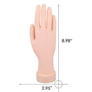 Limei Hand for Acrylic Nails, Fake Hand for Nails Practice, Flexible Movable Fake Hand Manicure Practice Tool, Nail Art Training Practice