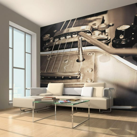 Tiptophomedecor Music Wallpaper Wall Mural - Guitar Close Up