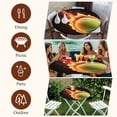 thumbnail image 7 of Tennis Round Tablecloth, Fitted Table Cover with Elastic for 55"-60" Round Tables, Modern Sport Glowing Ball Black Background Table Cloth Outdoor Indoor Dinning Party Waterproof Tablecloths, 7 of 7
