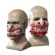 thumbnail image 2 of máscara halloween2021Nueva llegada Máscara de media cara con dientes de zombi Variación Máscara de terror (gris), 2 of 13