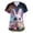 Royal Blue#5, variant on Womens Easter Scrub Tops V-Neck Short Sleeve Stretch Bunny/Egg Printed Nurse Working Uniforms