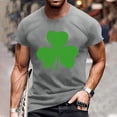 thumbnail image 2 of Men's St. Patrick's Day Shamrock T Shirt Short Sleeve Casual Clover Graphic Tee, 2 of 5