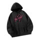 thumbnail image 5 of Sudaderas con capucha para mujer, ropa deportiva informal negra, ropa de calle elegante para otoño e invierno M, 5 of 8