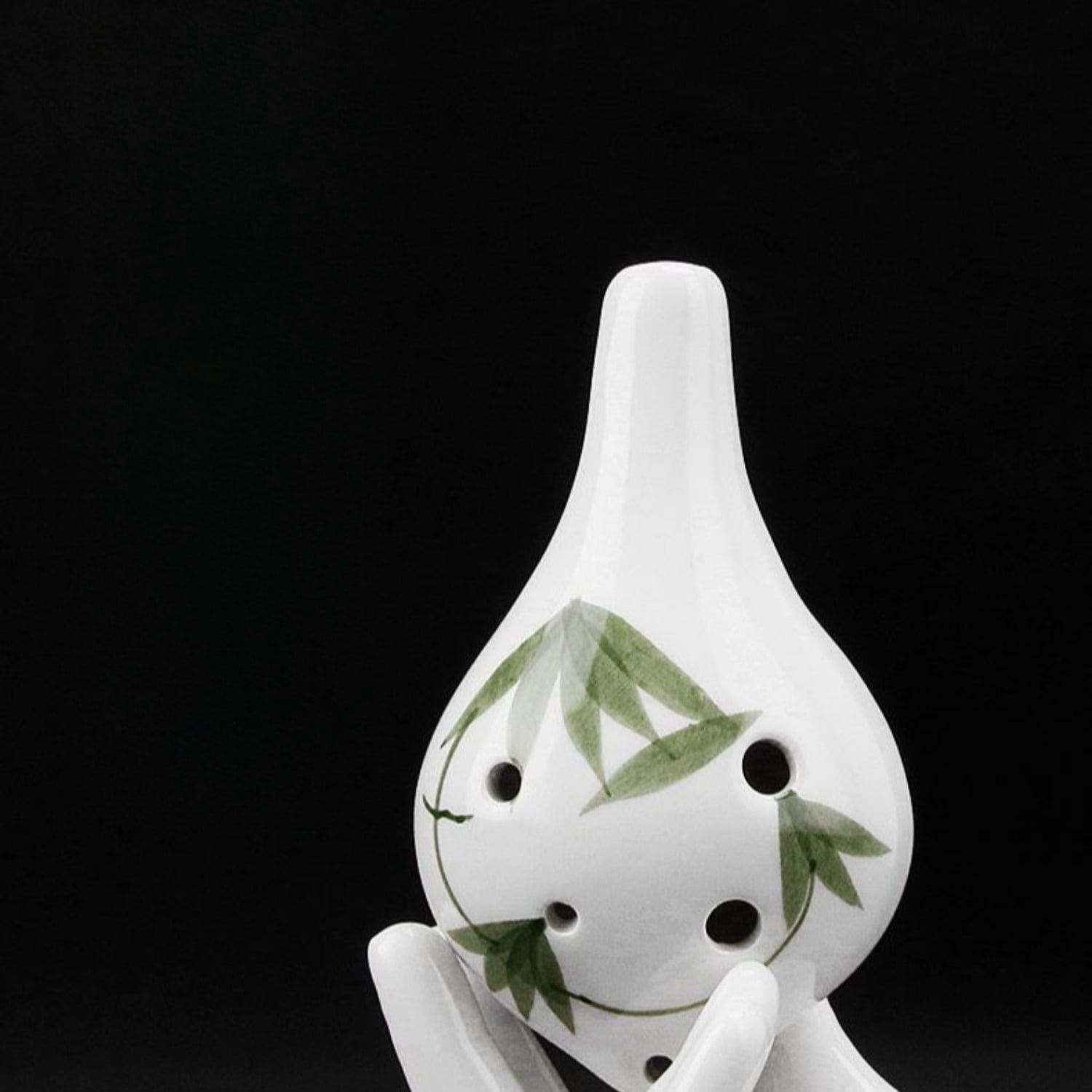 6 Hole Alto C Ocarina Ceramic Flute AC12 Style Wind Instrument Beginner Practice Xun Style Musical for Self Study Learning