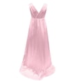 thumbnail image 3 of Vedolay Maternity Dress For Women Women's Casual Loose Long Pockets Print Floral Pleated Dress Sleeveless Maxi Dresses for Women,D-Pink S, 3 of 4