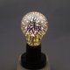 thumbnail image 4 of Bombilla de filamento LED de forma esférica clásica, base E27 220 V, blanco cálido 2400 K, ángulo de haz de 360, equivalente a 30 W, superficie impresa de fuegos artificiales 3D (1 paquete, 4,5 W) JAMW Sencillez, 4 of 5