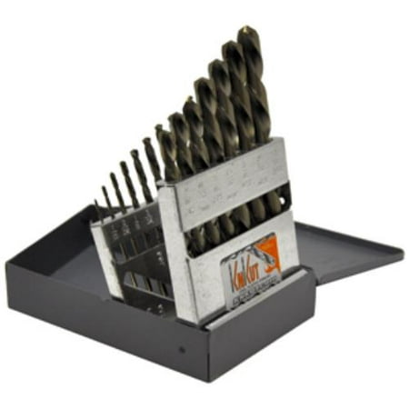 

R.w. Thompson Inc 15KK6 15 Piece Left Hand Jobber Length Drill Bit Set