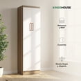 thumbnail image 2 of Ropero Closet Armario de Madera con 5 Entrepaños y 2 Puertas, Almacenamiento de Ropa, 2 of 7