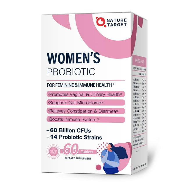 Suplemento de probióticos Nature Target para mujeres: 50 mil millones de UFC