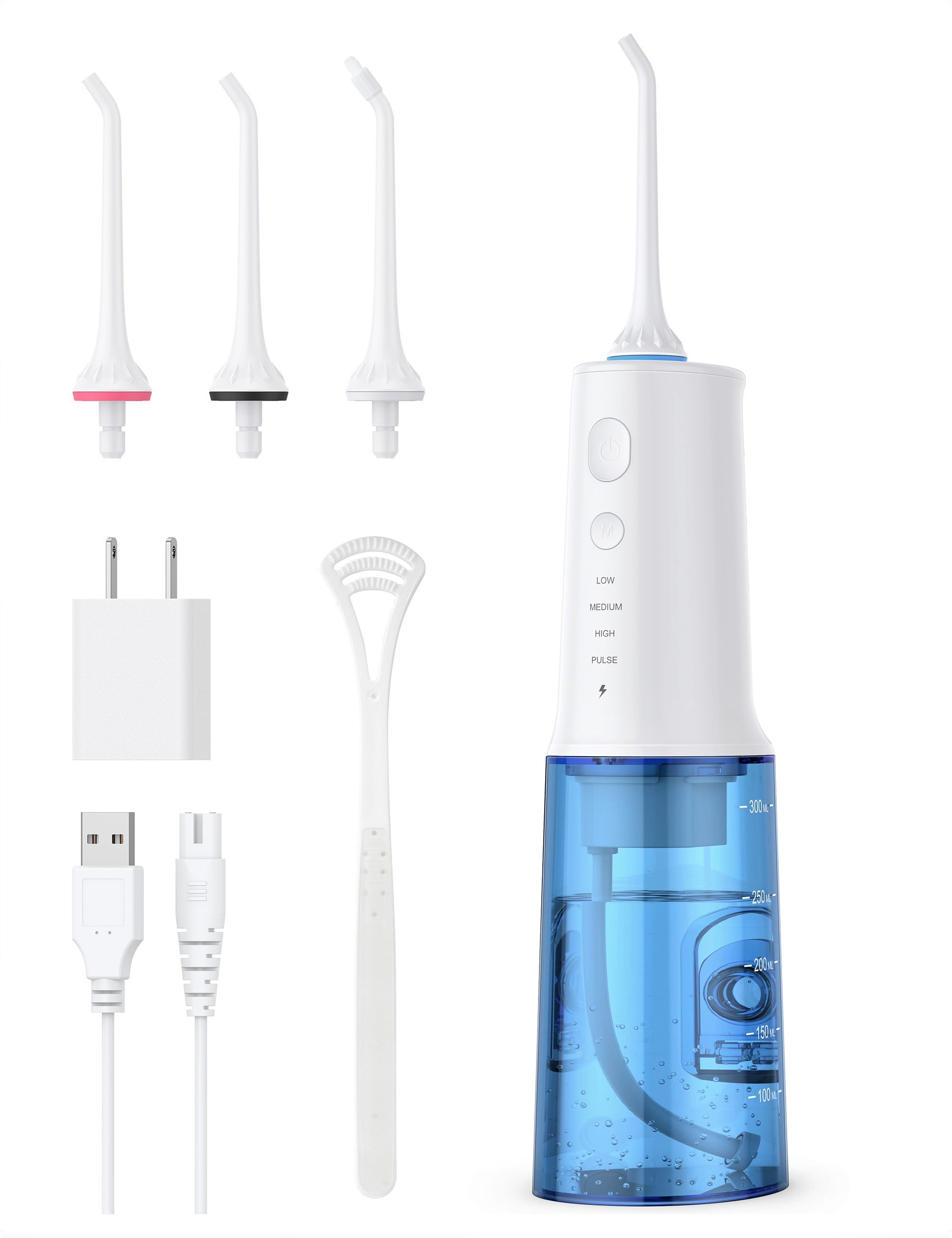 Cordless Water Flosser for Teeth, IPX7 Oral Irrigator, Portable Rechargeable Teeth Cleaner Walmart.com