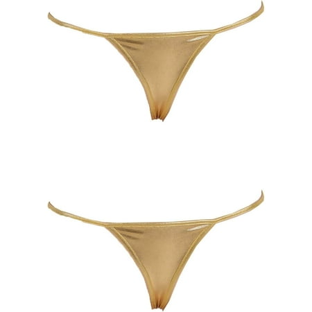 QIUYI G String Thongs for Women Sexy Micro Thong Underwear Plus Size Panties Sexy Low Rise Micro T-Back Underwear