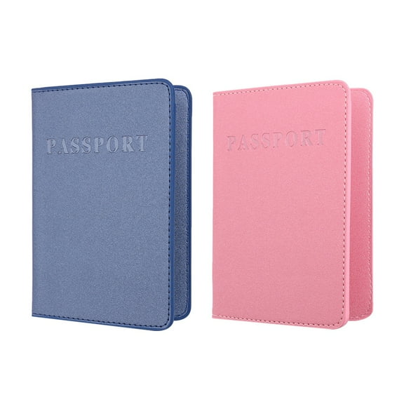 AURARMLET 2Pcs Practical Passport Holder Case for Organizing Id Cards and Documents Assorted Color