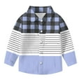 thumbnail image 6 of Ashirexll Long Sleeve Shirts for Girls, Fall Tops, Boys and Girls Casual Long Sleeve Shirts Fashion Plaid and Striped Shirt Tops, 6 of 6