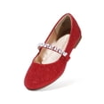 thumbnail image 1 of Zapatos de Vestir Mary Jane para Niñas DREAM PAIRS Talla 2 Rojo con Brillo, 1 of 6