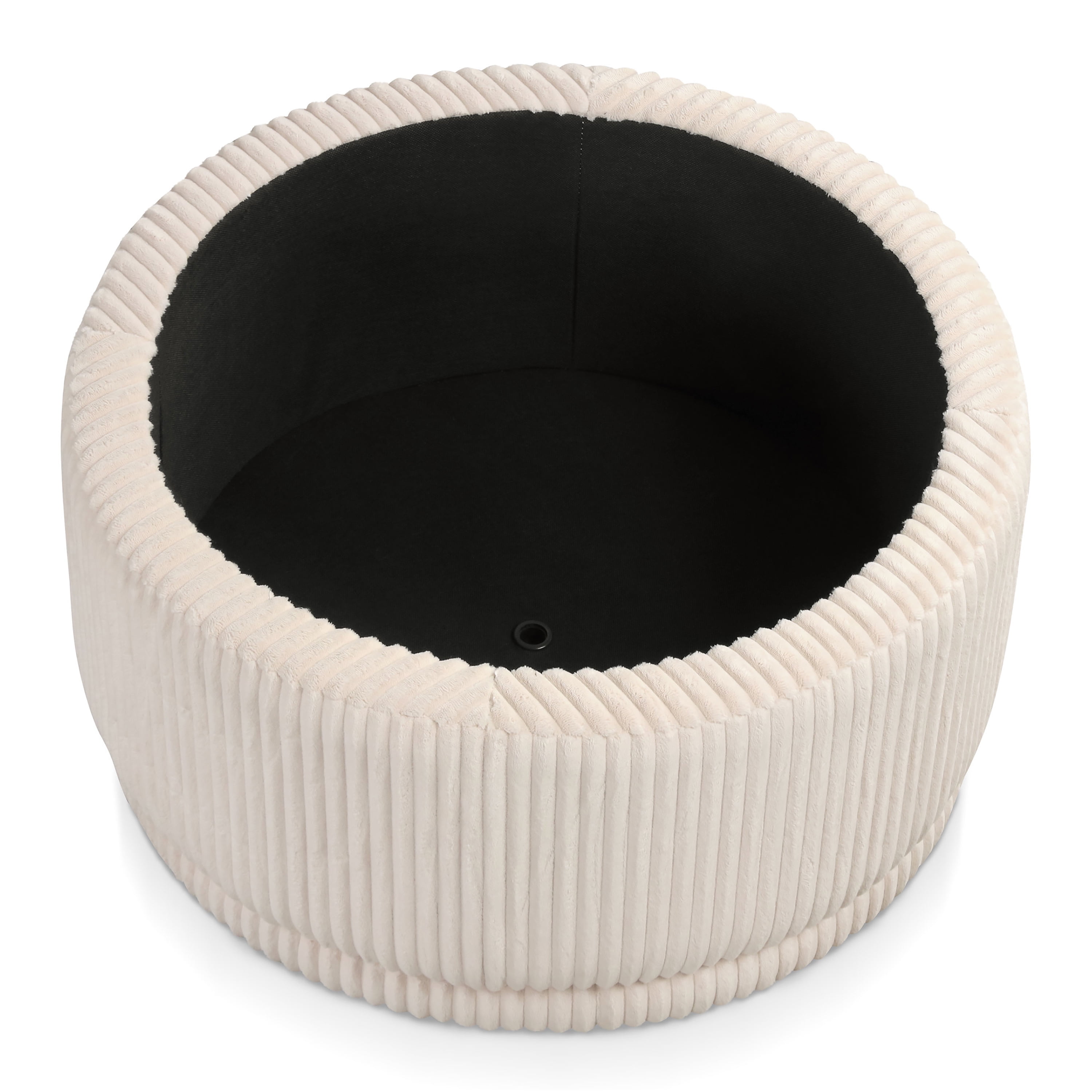 Furniture of America Cheri Modern Chenille Flip Top Storage Ottoman, Pink