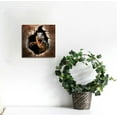 thumbnail image 2 of Nawypu Canvas Animal Painting Funny 3D Wall Art Prints  Cartoon Broken Wall View Tiger Elephant Dinosaur Pictures Artwork for Kids Nuresry Bedroom 16x16in, 2 of 4