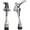 Silver-Zinc Alloy, variant on Kickdown Door Stopper Heavy Duty 5 Inch - 2 Pack,One Touch Adjustable Height Door Stop with Non-Slip Rubber Tip & Wall Protectors, Zinc Alloy Door Stoppers for Bottom of Door, Silver