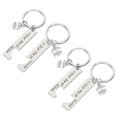 thumbnail image 4 of House Shaped Keychain Decoration Stainless Steel Simple Style Our First Home Keychain For Newlyweds 4Pcs, 4 of 4