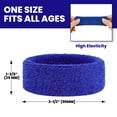 thumbnail image 2 of TOPTIE 2 Pcs Bicep Bands White for Football, Terry Cloth Arm Sweatbands Wristbands Leg Bands for Sport (One Pair), 2 of 7