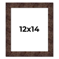 12x14 Frame Brown Burl Real Wood Picture Frame Width 1.625 Inches | Interior Frame Depth 0.5 Inches