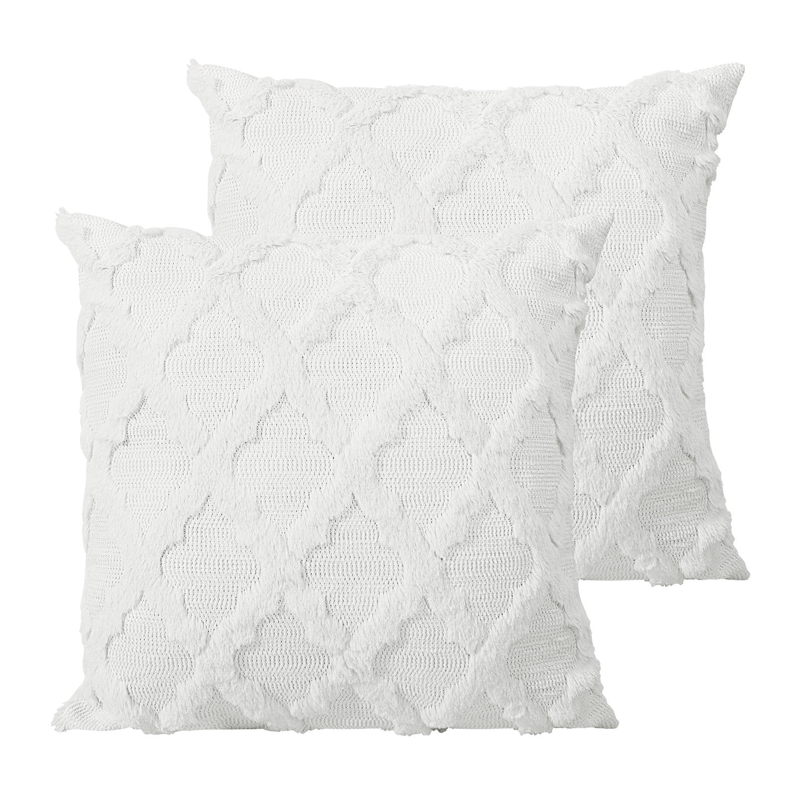 Auvideal Throw Pillow Covers 20x20 Square Decorative Pillows for Bed