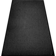 Global Industrial Plush Entrance Mat, 3/8" Thick, 3'Wx5'L, Charcoal Black