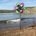 thumbnail image 4 of In the Breeze 2692 — 15-Inch Domino Double Windee Wheelz Spinner — Colorful Wind Spinner for your Yard and Garden, 4 of 6