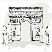 Arc De Triomphe, Paris by Eazl Canvas Poster