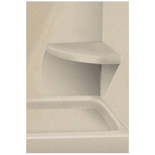 Transolid 14" x 14" Solid Surface WallMount Corner Decor Shower Seat