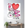 thumbnail image 2 of Love Nurse Life Stethoscope Nursing Love'S Day Poster Wall Art, Modern Wall Decor, 30x30 UNFRAMED, 2 of 3