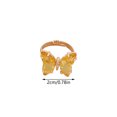 thumbnail image 3 of PVCS Ladies Fashion Creative Solid Color Butterfly Adjustable Ring with Opening, 3 of 4
