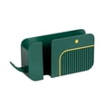 thumbnail image 1 of Advancent Caja de almacenamiento montada en la pared Soporte para teléfono móvil Contenedor Hotel Sala de estar Baño Cocina Punch Free Rack Cocina y Comedor Verde, 1 of 6