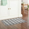 thumbnail image 2 of Martha Stewart Stella Owen Plaid Slip-Resistant Kitchen Mat, Black/Grey/White, 20"x36", 2 of 7