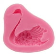 thumbnail image 6 of ROMANSENTIAL 1Set 3D Swan Shape Silicone Fondant Mold for Home Bakers Non-toxic Pink 6.7x4.7x1.4cm, 6 of 8