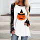 thumbnail image 2 of Blusa suelta informal de manga larga con cuello redondo para mujer, camisas con estampado de Halloween Fridja  fjkfkj2458, 2 of 5
