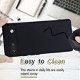 thumbnail image 6 of for Google Pixel 7A 2023 Case,Slim Liquid Silicone Rubber Shockproof Phone Cover with Wrist Strap Soft Anti-Scratch Microfiber Lining Protection Case for Google Pixel 7A 2022 (Black), 6 of 14