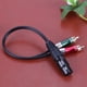 thumbnail image 3 of Accesorios para computadoras 3 pines XLR a 2 RCA Cable Adaptador de audio Cable Conector de metal Hugtrwg Para estrenar, 3 of 6