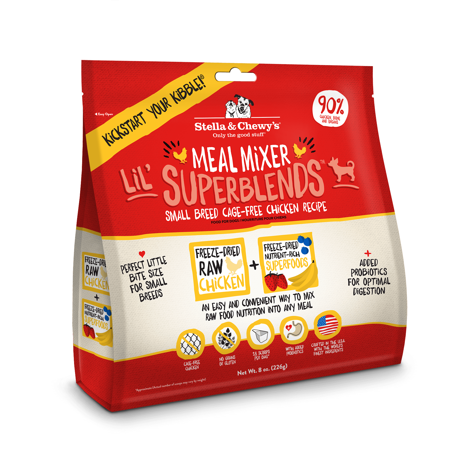Stella & Chewy's CageFree Chicken Lil' SuperBlends Small Breed Grain