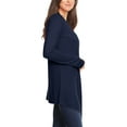 thumbnail image 2 of Women's Lightweight Casual Open Front Long Sleeve Solid Cardigan Office Wear S-3XL, 2 of 4