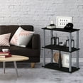 thumbnail image 5 of Furinno Turn-N-Tube 23.6 W x 11.4 D x 29.5 H 3-Shelf Decorative Shelves, Black and Gray, 5 of 5
