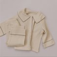 thumbnail image 3 of Vedolay Boys Fall Pants Set Toddler Boy Cotton Fall Long Sleeve Top and Long Set,Beige 12-18 Months, 3 of 4