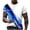 Blue, variant on Patlollav Mens Light Perception 3D Digital Print Fitness Sports Short Sleeve T-Shirt