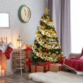 thumbnail image 3 of Árbol de Navidad Himimi artificial preiluminado de 6 pies con luces blancas cálidas, 3 of 8