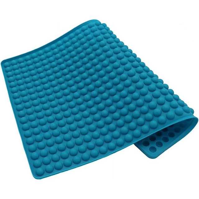 Alfombrilla de silicona con forma de hemisferio con protuberancias, antiadherente, de 2 cm, multiusos, para hornear, resistente al ácido de las frutas, para una cocción saludable y fácil desmoldado,